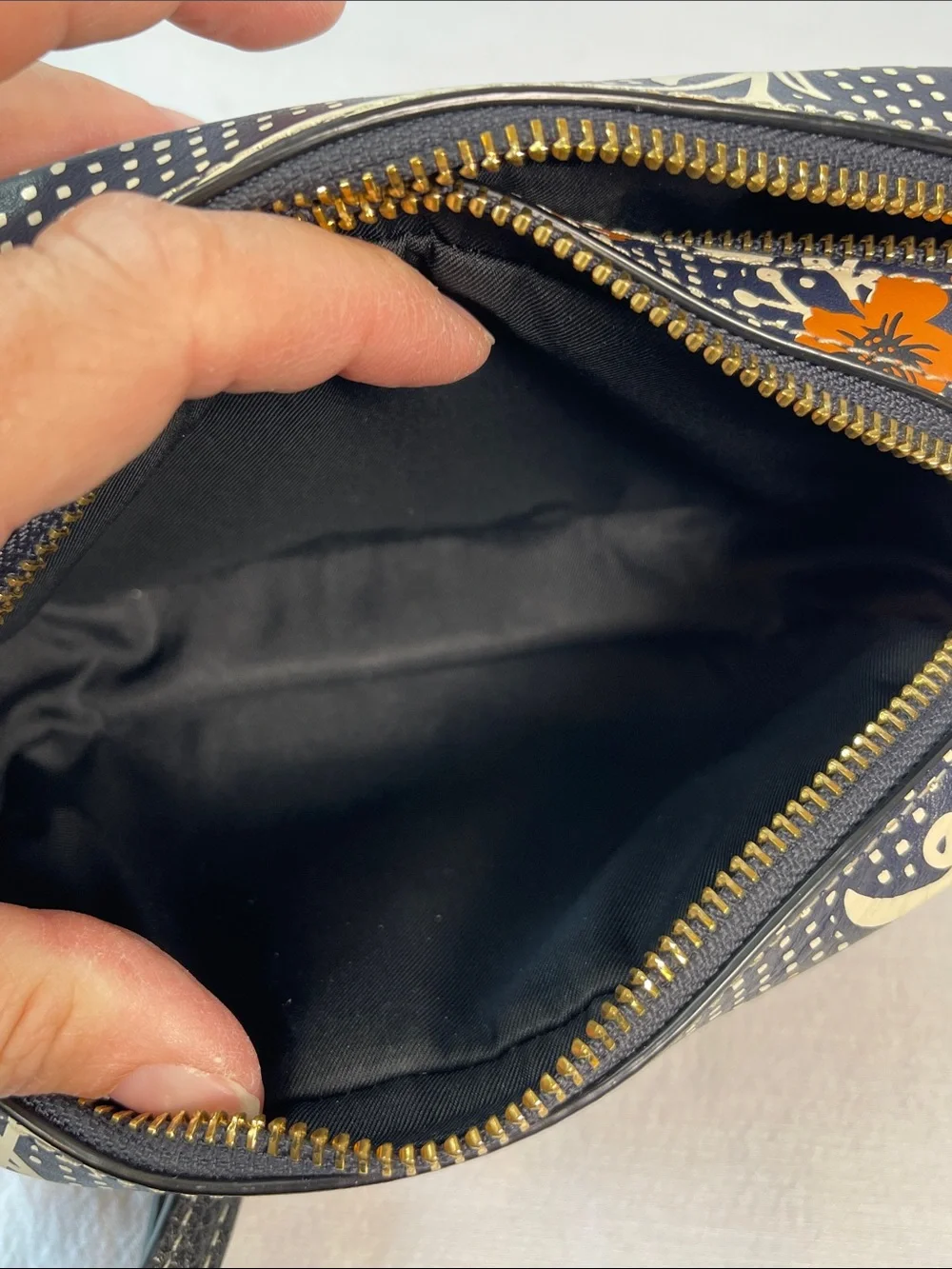 Tory Burch Perry Bombé Mixed-Print Mini Bag Crossbody